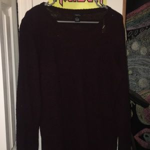 Burgundy sweater